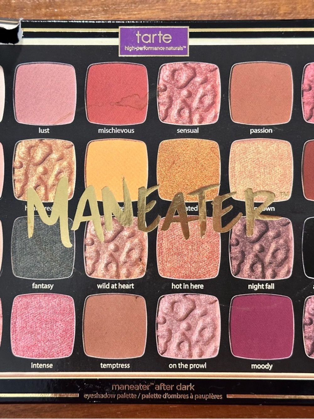 tarte Maneater after dark Eyeshadow Palette - Mixed Pink & Gold Shades bnib